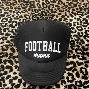 Black 'Football Mama' Trucker Hat